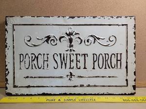 lot 30008 image: Vintage Style Reversible Porch Sign