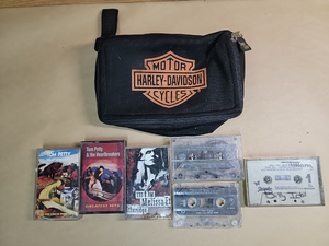lot 30037 image: Vintage Cassette Collection with Harley-Davidson Case