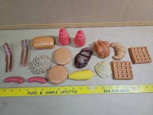 lot 30063 image: Vintage Play Food Set with Kitchen Accessories