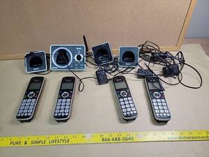 lot 30071 image: AT&T 4-Handset Bluetooth Cordless Phone System