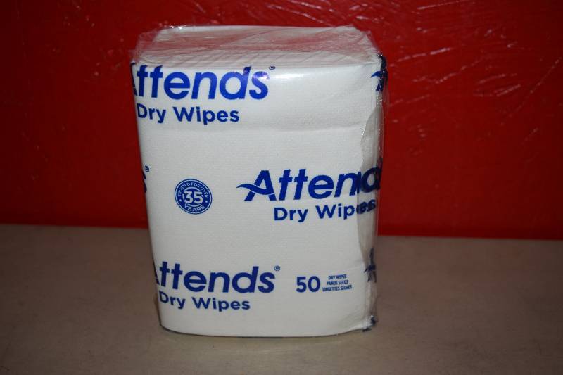 lot 26 image: 20 Bags of 50 Attends Dry Wipes