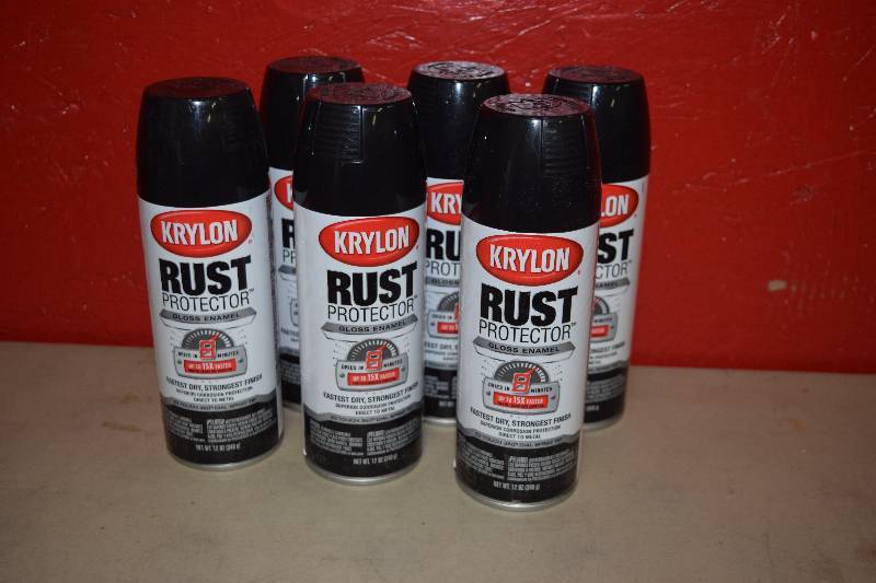 lot 3 image: 6 Cans Krylon Rust Protector Spray Paint