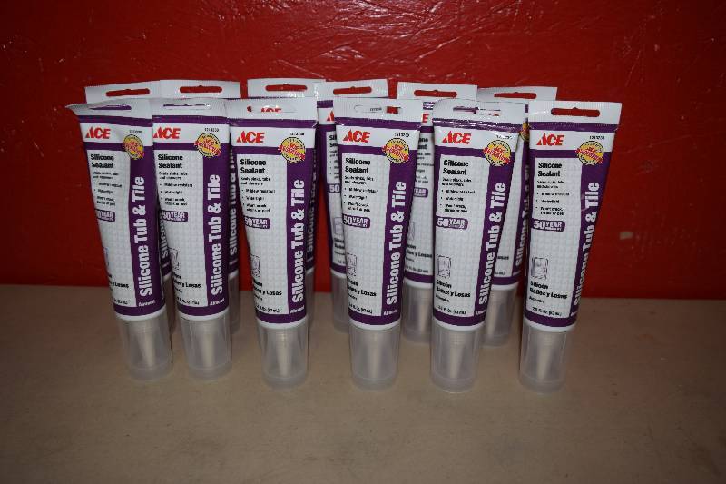 lot 45 image: 12 Tubes Ace Silicone Tub & Tile