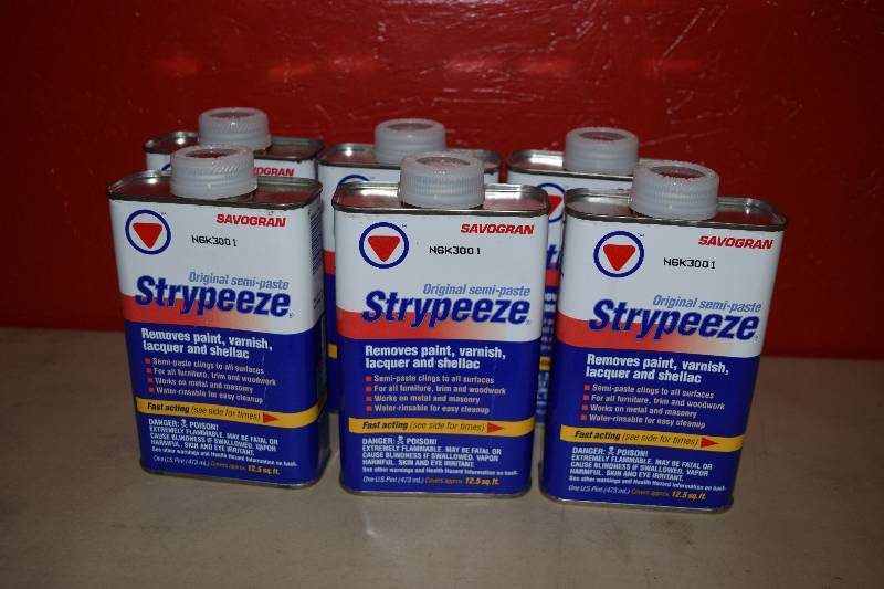 lot 71 image: 6 Cans Savogran Strypeeze