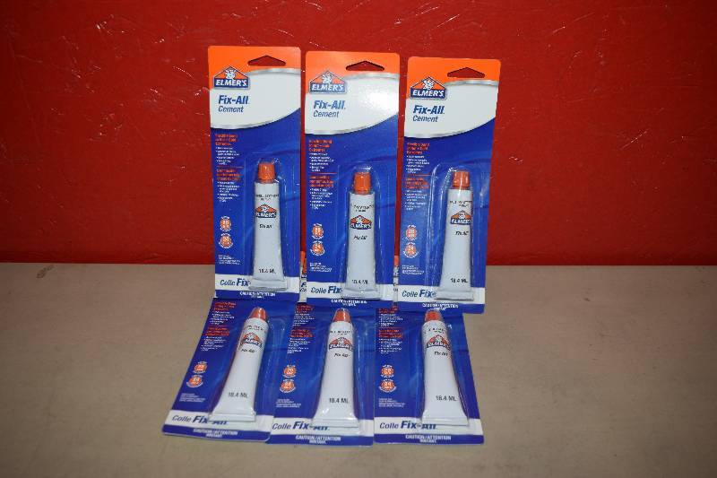 lot 90 image: 6 Tubes Elmers Fix-All Cement