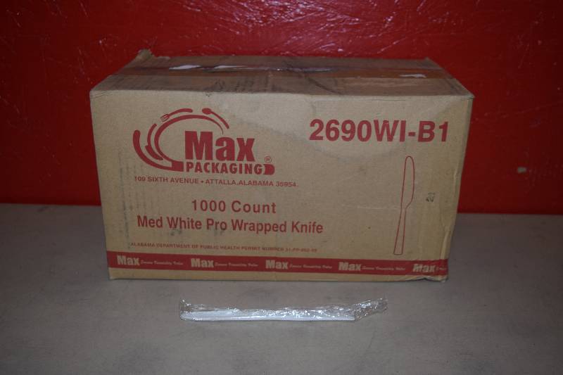 lot 94 image: 1000 Individually Wrapped Knives