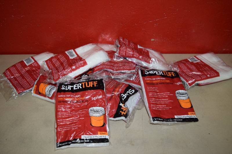 lot 133 image: 12 Packages of 2 Super Tuff Elastic-Top Strainers