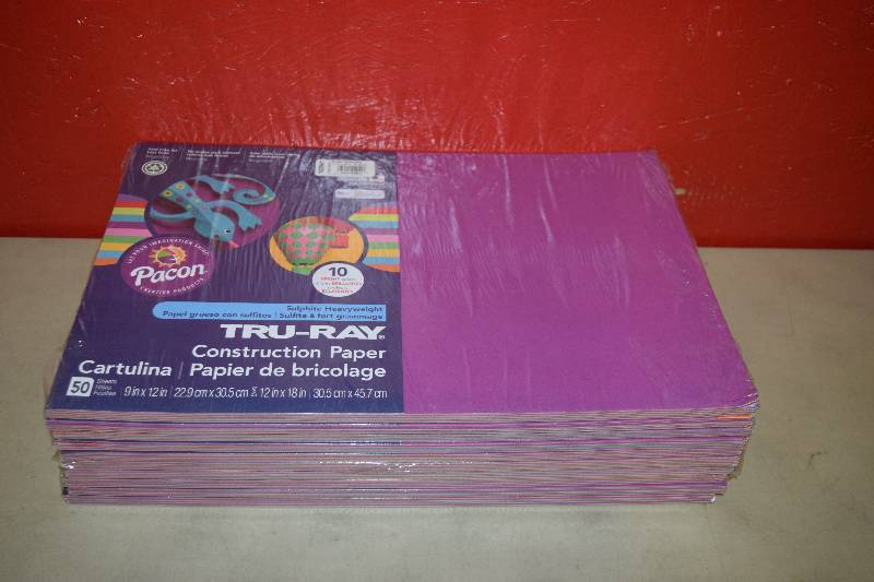 lot 204 image: 10 Packages of 500 Sheets Pacon Tru-Ray Construction Paper