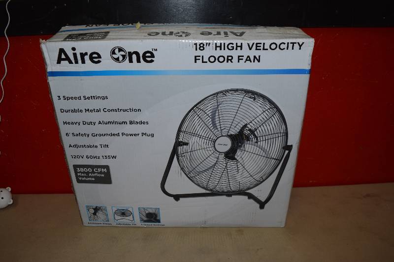 lot 244 image: Aire One High Velocity Floor Fan