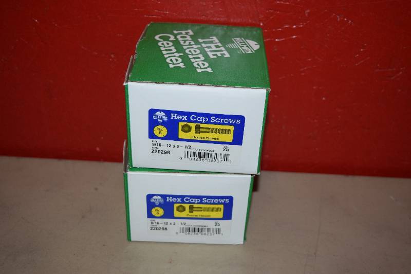 lot 254 image: 50 Hillman Hex Cap Screws