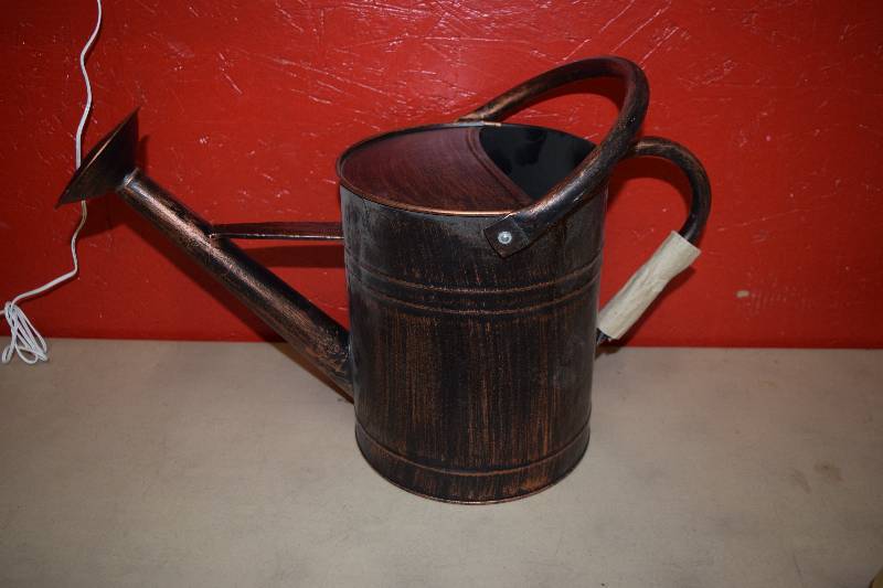 lot 299 image: Living Accents Bronze Watering Can