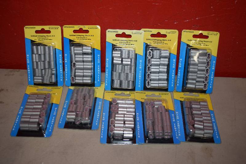 lot 340 image: 10 Packages of 24 Gritted Crimping Sleeves