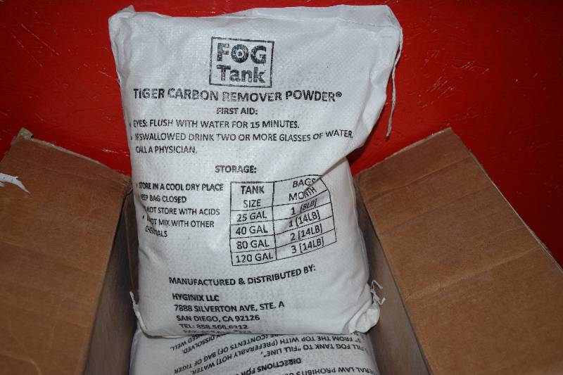 lot 356 image: 3 Bags Fog Tank Carbon Remover Powder