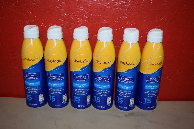 lot 385 image: 6 Cans Daylogic Sport Continuous Spray Sunscreen
