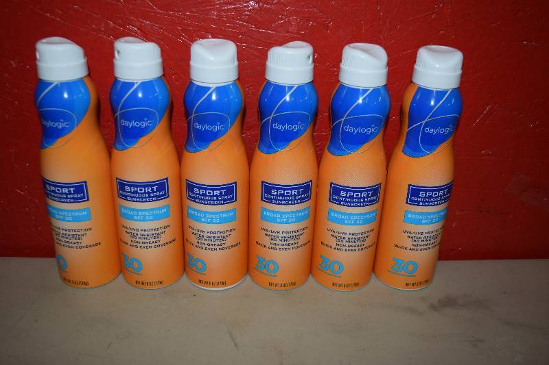 lot 387 image: 6 Cans Daylogic Sport Continuous Spray Sunscreen