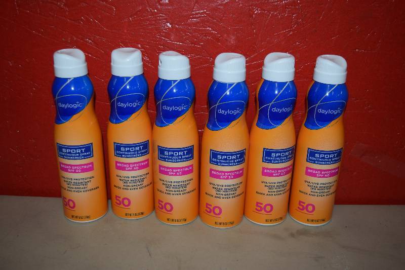lot 389 image: 6 Cans Daylogic Sport Continuous Spray Sunscreen