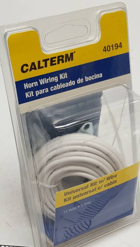 lot 6509 image: New and universal horn button kit with wiring.  Dont you need this on that old truck of yours