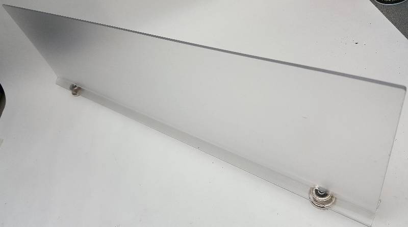 lot 6498 image: Its new and I see a lot of applications for this frosted plexiglass magnetic sign holder or display grabber.
