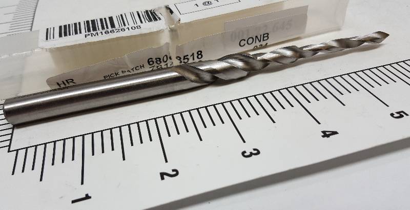 lot 6501 image: New and 716 OD at the chuck area. Cabinet makers RocklerInsty Replacement Tapered Drill Bit.