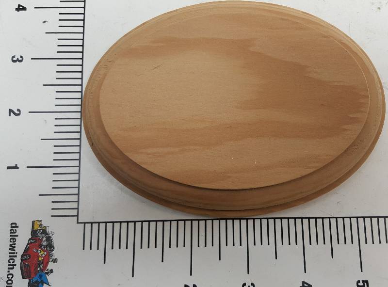 lot 6504 image: New and ready to use is this 5-12 X 4 Wood Oval Rosette