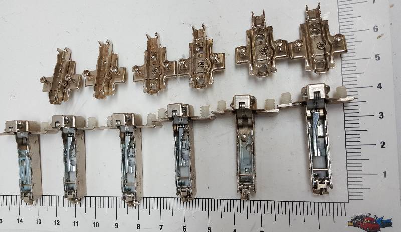 lot 6210 image: Set of 6 Grass (made in Germany) specialty cabinet hinges