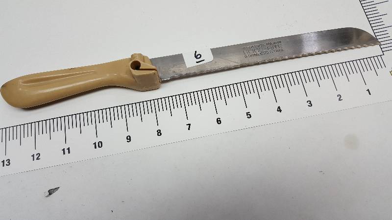 lot 5640-6 image: Get sharp on your cooking with this kitchen utensil.  Wash it and use it