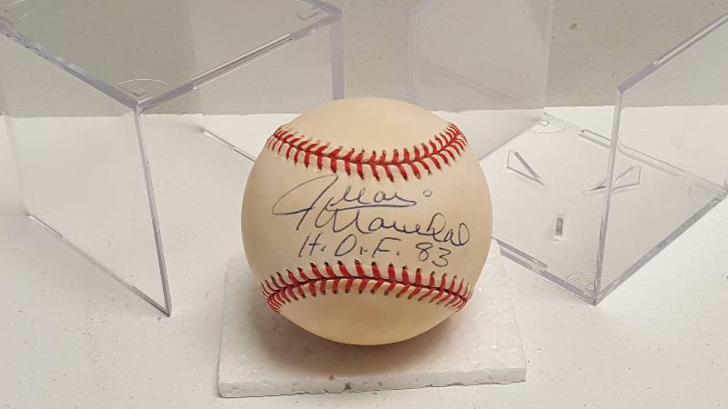 lot 1129 image: Juan Marichal Autographed Rawlings Official National League Baseball HOFer w Inscription & COA