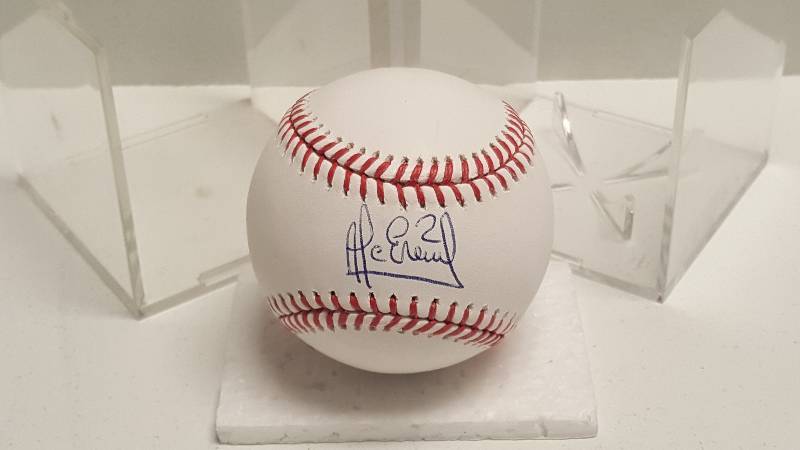 lot 1137 image: Alcides Escobar Autographed Rawlings Official Major League Baseball KC Royals w COA
