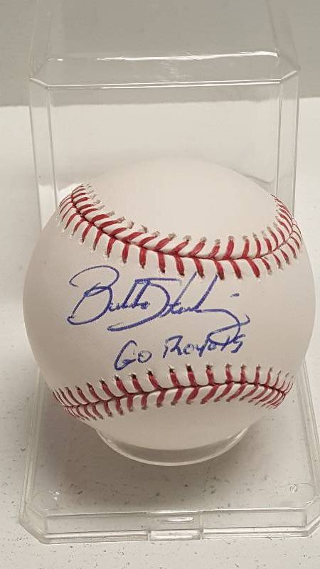 lot 1139 image: Bubba Starling Autographed Rawlings Official Major League Baseball KC Royals w Inscription & COA