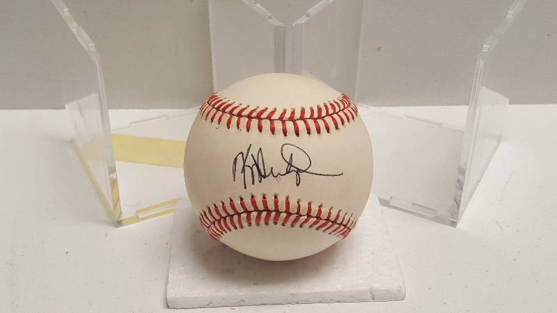 lot 1146 image: Kevin Seitzer Autographed Rawlings Official American League Baseball KC Royals w COA