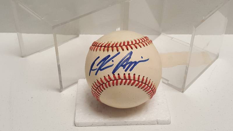 lot 1149 image: Kevin Appier Autographed Rawlings Official American League Baseball KC Royals w COA
