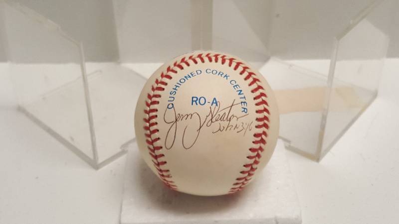 lot 1150 image: Jerry Don Gleaton Autographed Rawlings Official American League Baseball KC Royals w COA