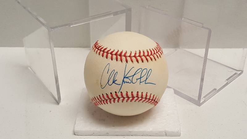 lot 1152 image: Chuck Knoblauch Autographed Rawlings Official American League Baseball KC Royals w COA