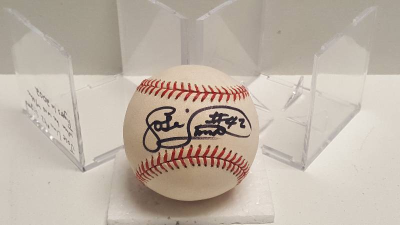 lot 1153 image: Jose Lima Autographed Rawlings Official Major League Baseball KC Royals w COA
