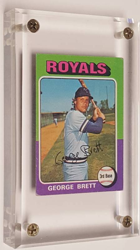 lot 1178 image: 1975 Topps George Brett #228 Rookie Card Kansas City Royals HOF