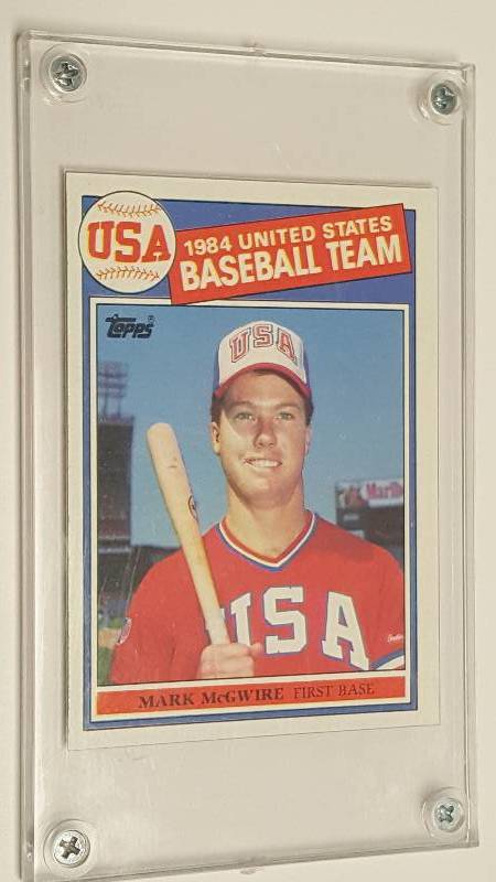 lot 1185 image: 1985 Topps Mark McGwire #401 Rookie Card USA Baseball RC