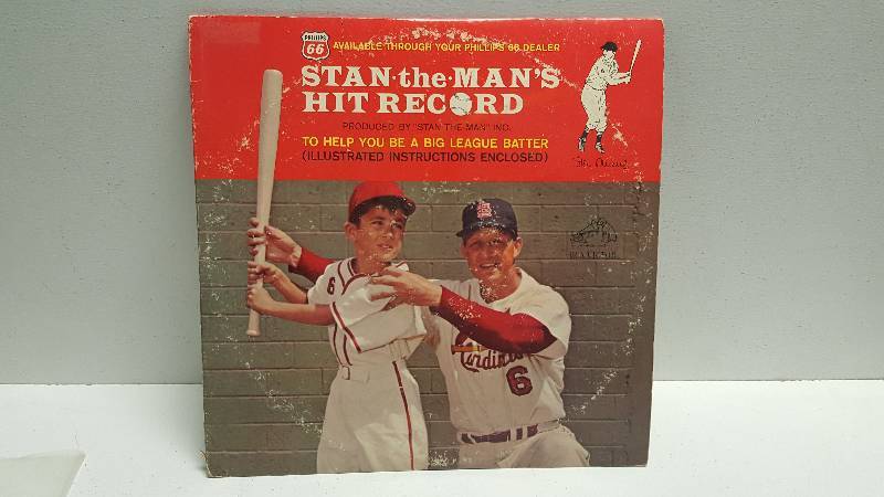 lot 1247 image: Stan The Man Musial Vintage LP Album Hit Record St. Louis Cardinals HOFer