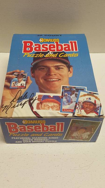 lot 1248 image: 1988 Donruss Baseball Unopened Wax Pack Box 36 Total w Roberto Alomar & Mark Grace Rated Rookies