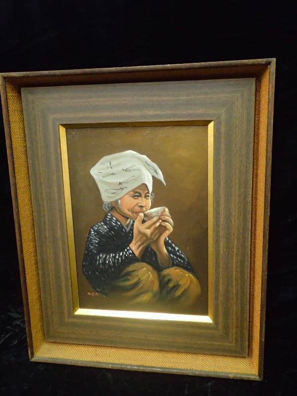 lot 2233 image: Oil Painting signed by Fukaya
