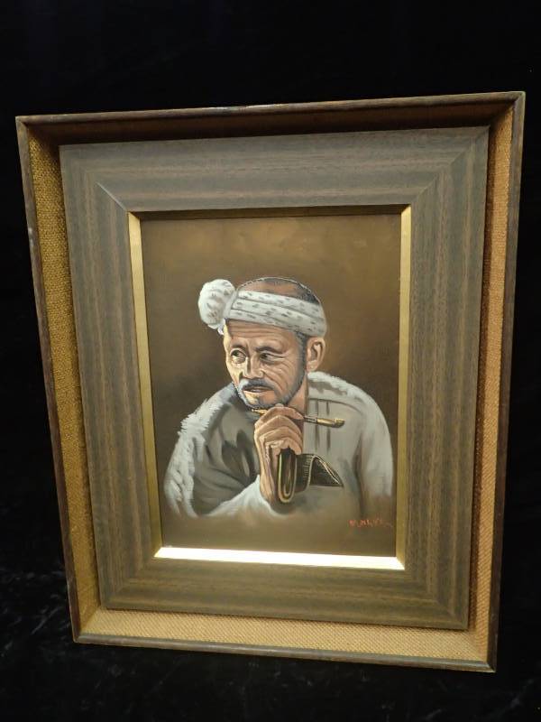 lot 2234 image: Oil Painting of Japanese Man signed by Fukaya