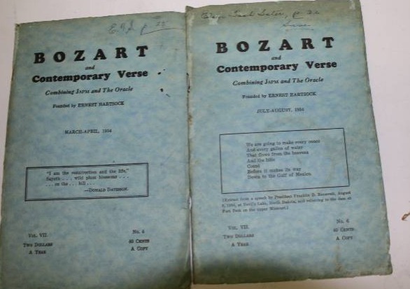 lot 2219 image: 2 -Bozart And Contemporary Verse Combining Japm And The Oracle