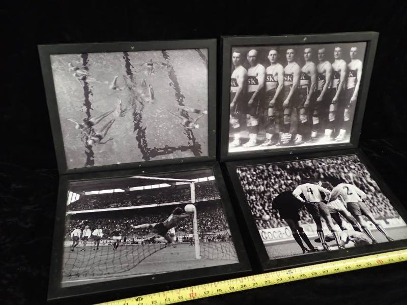 lot 2359 image: (4) Framed Sporting Prints