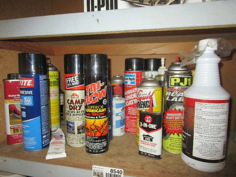 lot 8540 image: Shelf Full of Auto Stuff