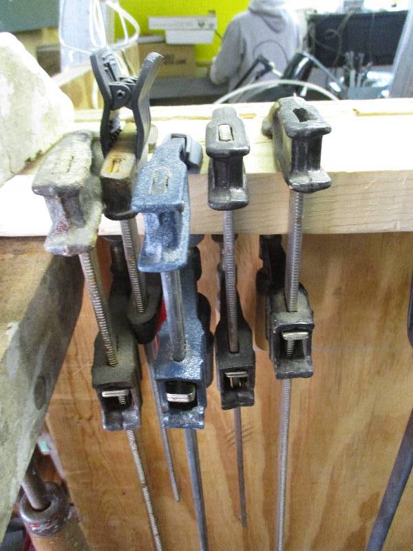 lot 8606 image: Set of Wood Vises