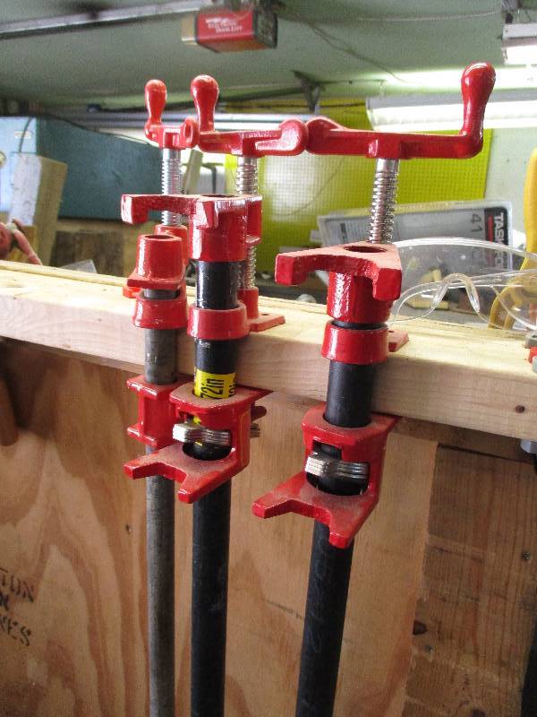lot 8584 image: Set of Wood Clamps