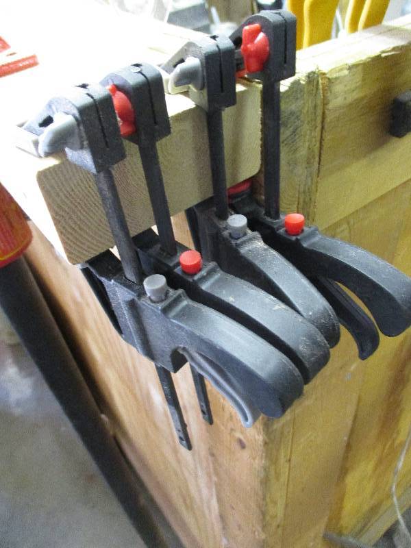 lot 8585 image: Set of Wood Clamps
