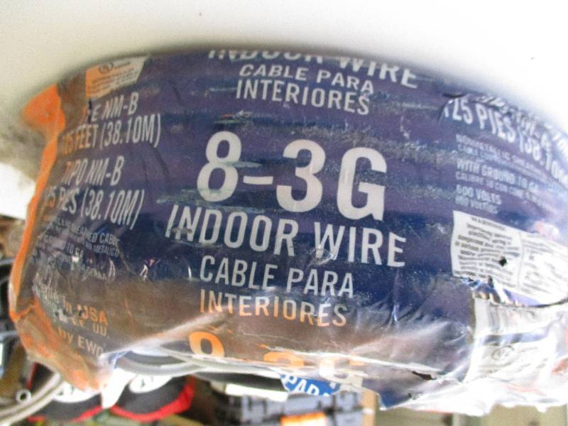 lot 8616 image: 8-3G Indoor Wire