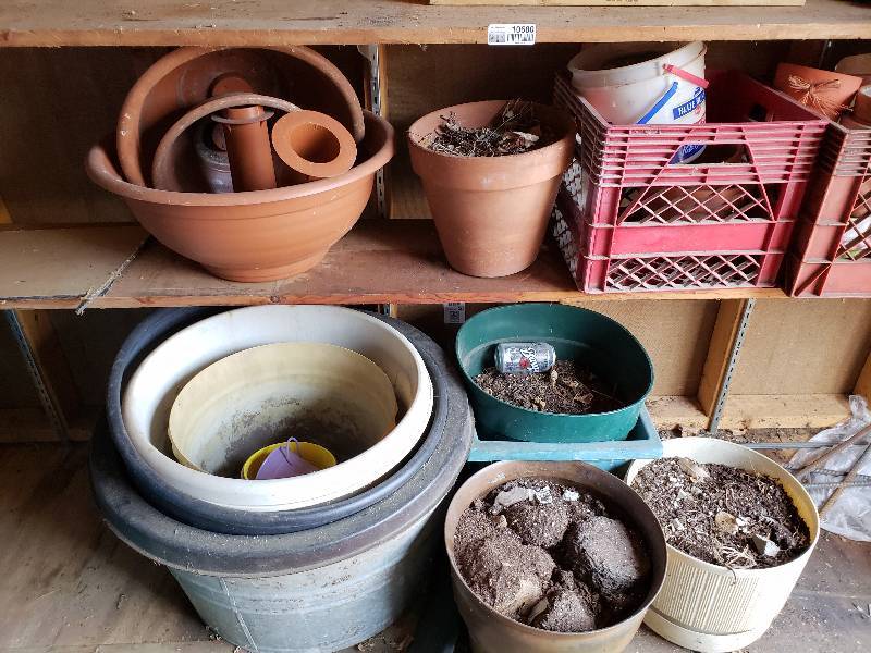 lot 10680 image: Huge Lot of Planters
