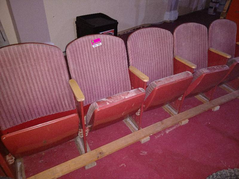lot 8083 image: Antique Theater Seats (Seats 5)