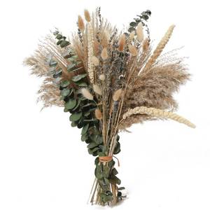 lot 19394 image: Musunny Dried Flowers Bouquet, 17 Dried Pampas Grass Decor Inc Lavender Eucalyptus DIY Floral Arrangements for Home Office Decoration,Wedding centerpieces